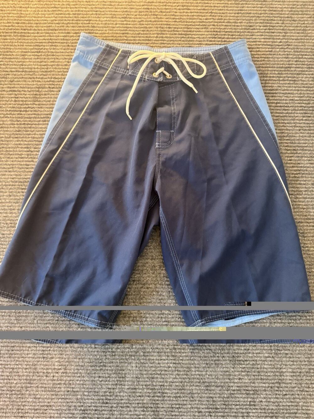 Squalo Mens 28 Board Shorts Navy Light Blue Swim Trunks